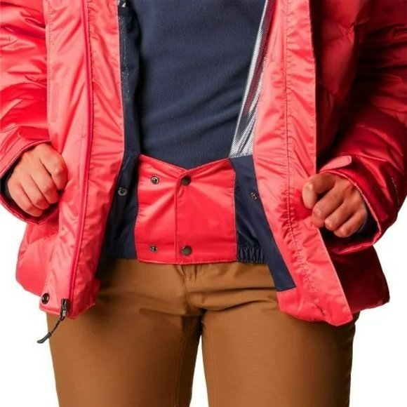 Columbia Sportswear Women's Lay D II Faux Fur Down Jacket in Neon Sunrise - Picture 9 of 10